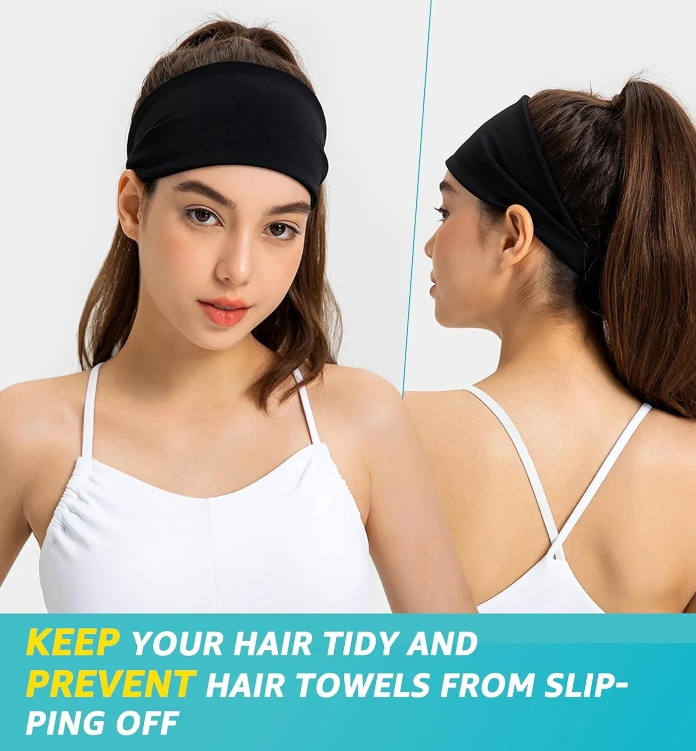 Sports sweat headband for men and women