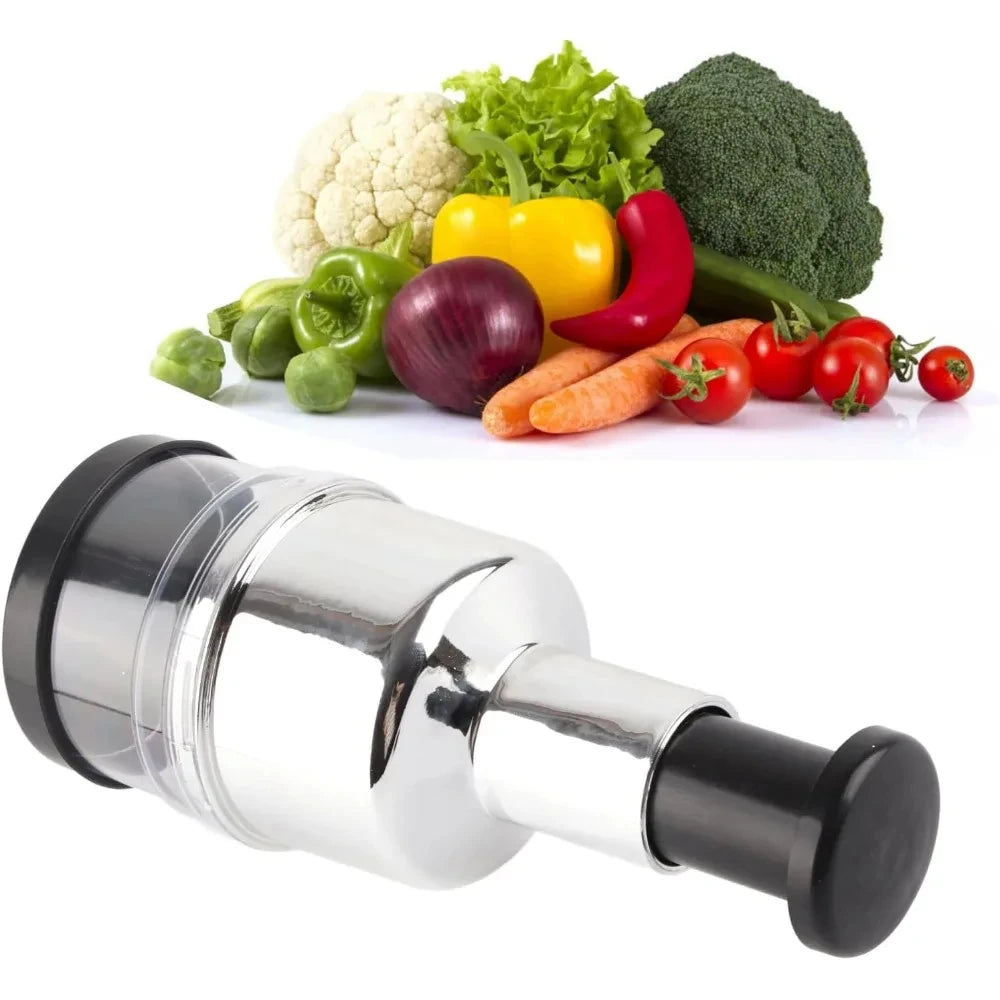 Stainless steel manual hand chopper vegetable slicer garlic press mini kitchen mincer