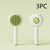 Stainless steel pet comb teeth close up