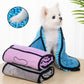 Super absorbent dog bathrobe microfiber pet towel for cats and dogs