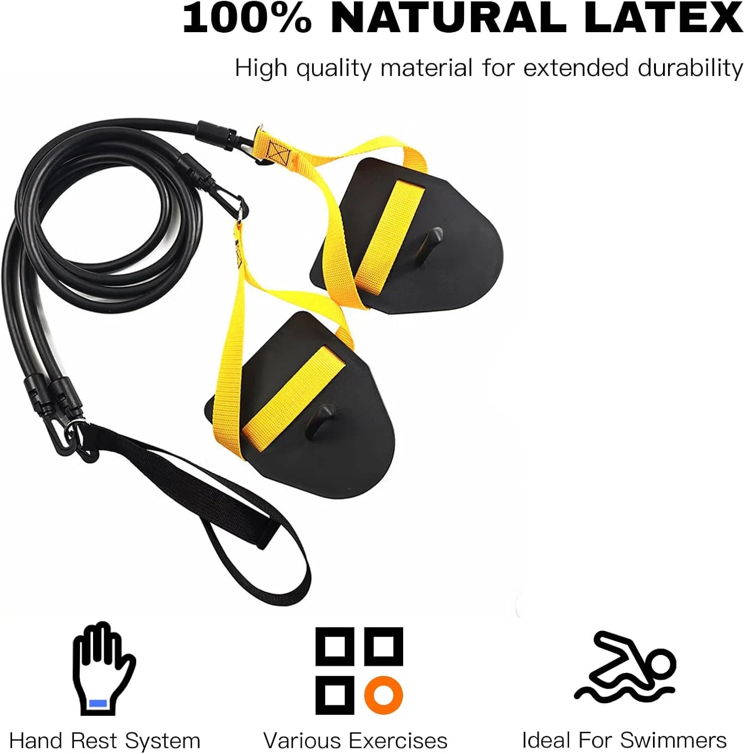 Swimming exercise band set for arm strength