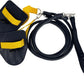 Swimming resistance band set with hand paddles