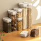 Transparent airtight pasta storage container for spaghetti noodles grains and pantry food storage