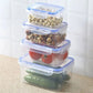 Transparent refrigerator storage box plastic food containers for kitchen organization