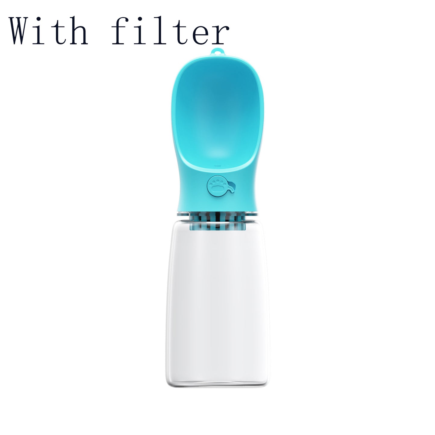 Travel water bottle for dogs with drinking cup