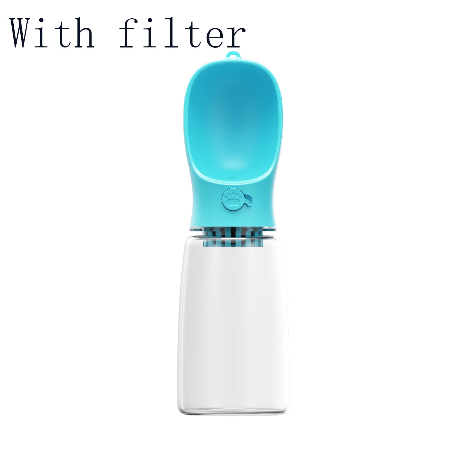 Travel water bottle for dogs with drinking cup