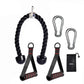 Triceps rope cable attachment set for gym workout