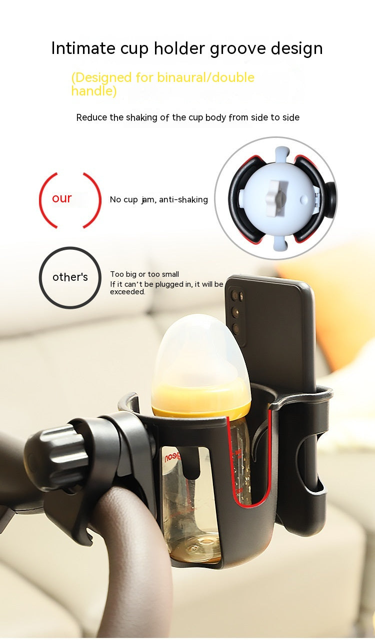 Universal electric car water cup holder organizer for vehicle interior