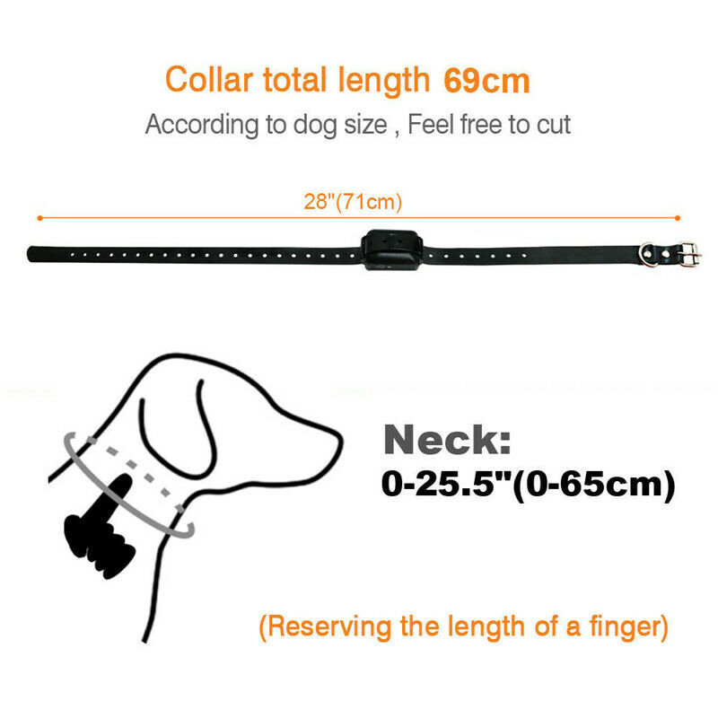 Waterproof dog training collar with wireless fence system