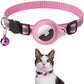 Waterproof AirTag holder case attached to cat collar
