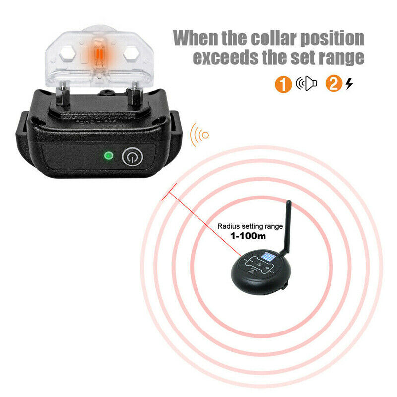 Wireless pet fence training collar for dogs