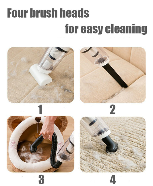 Wireless pet hair vacuum cleaner for cats and dogs