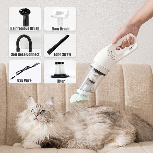 Wireless pet hair vacuum cleaner for cats and dogs