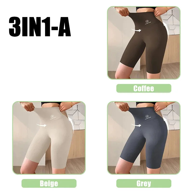 Women fitness shorts with high elasticity