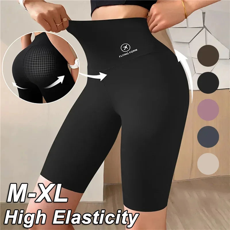  Women high waist push up gym shorts