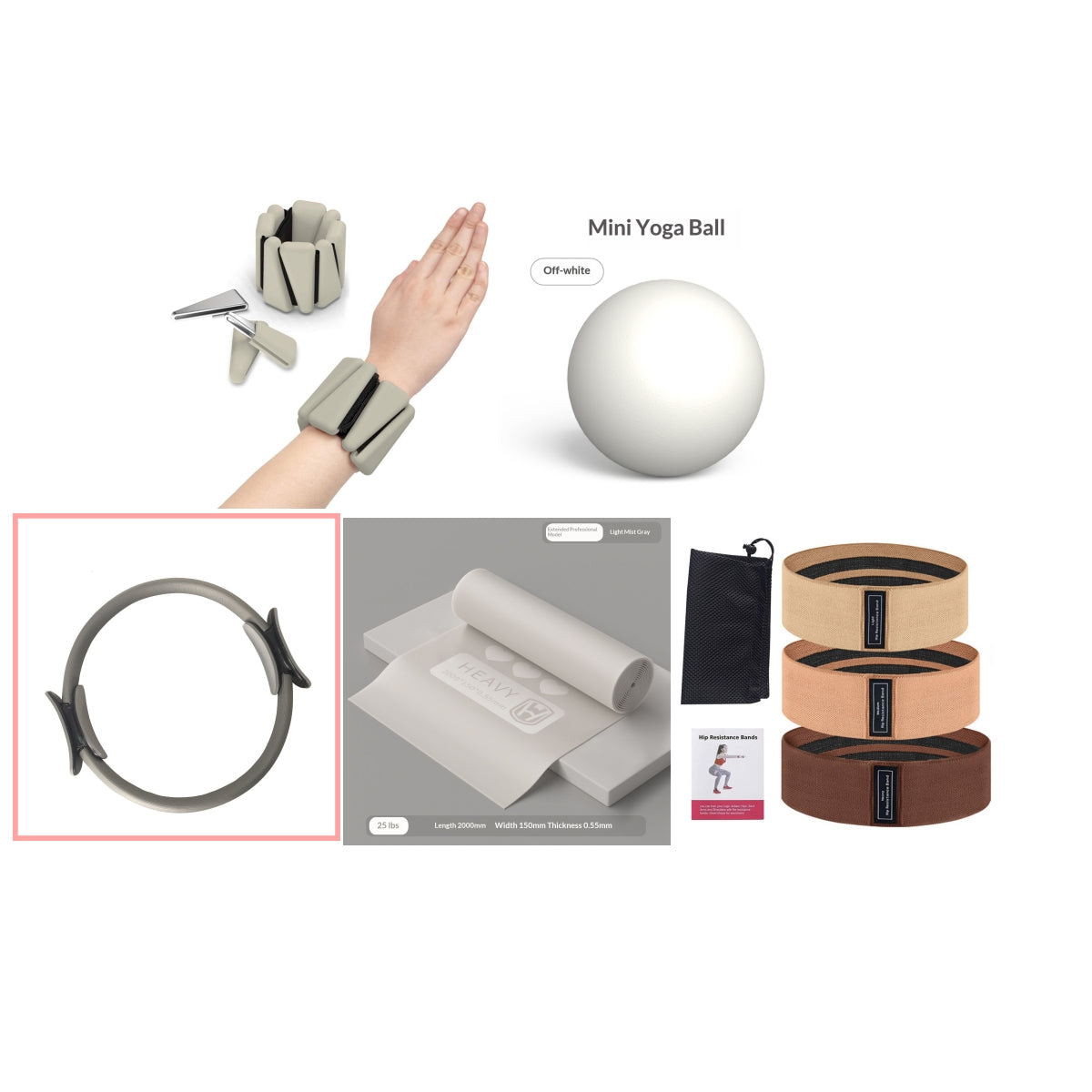 Yoga circle exercise ring for muscle toning