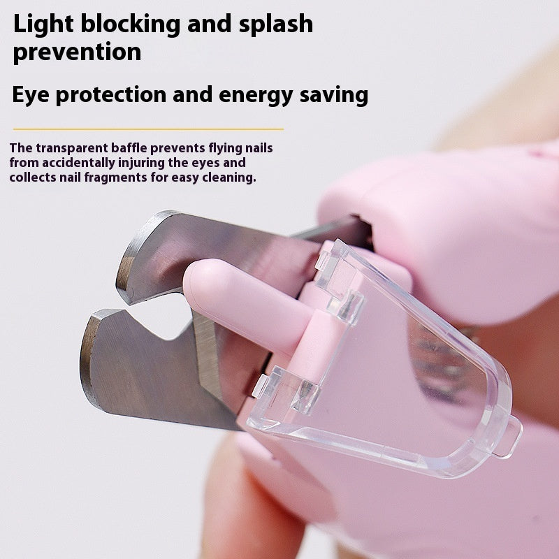 2-in-1 pet nail clipper with LED light
