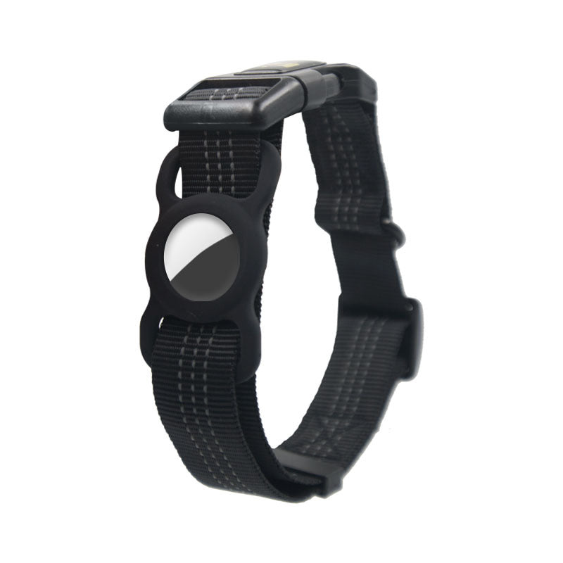 Dog collar tracker holder protective sleeve for pet tracking device