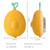 Gentle avocado-shaped pet grooming comb