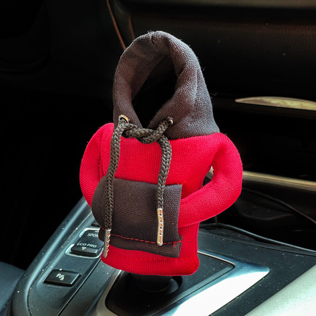 Car gear lever mini sweater protective cover decoration