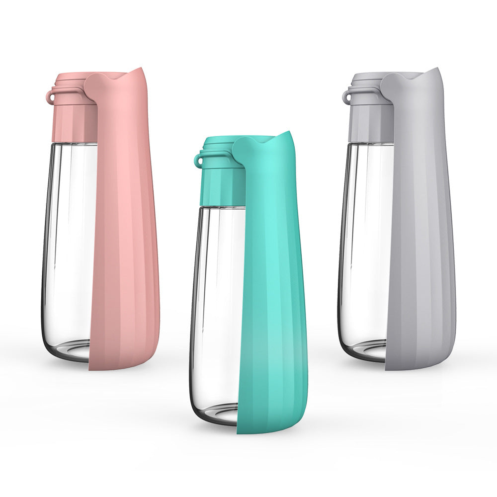 550ml outdoor travel dog drinking bottle