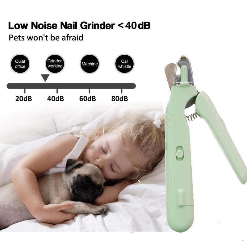 2-in-1 pet nail clipper with LED light
