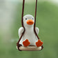 Cute anime duck car rearview mirror hanging pendant ornament