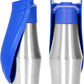 Portable dog water bottle with silicone drinking bowl