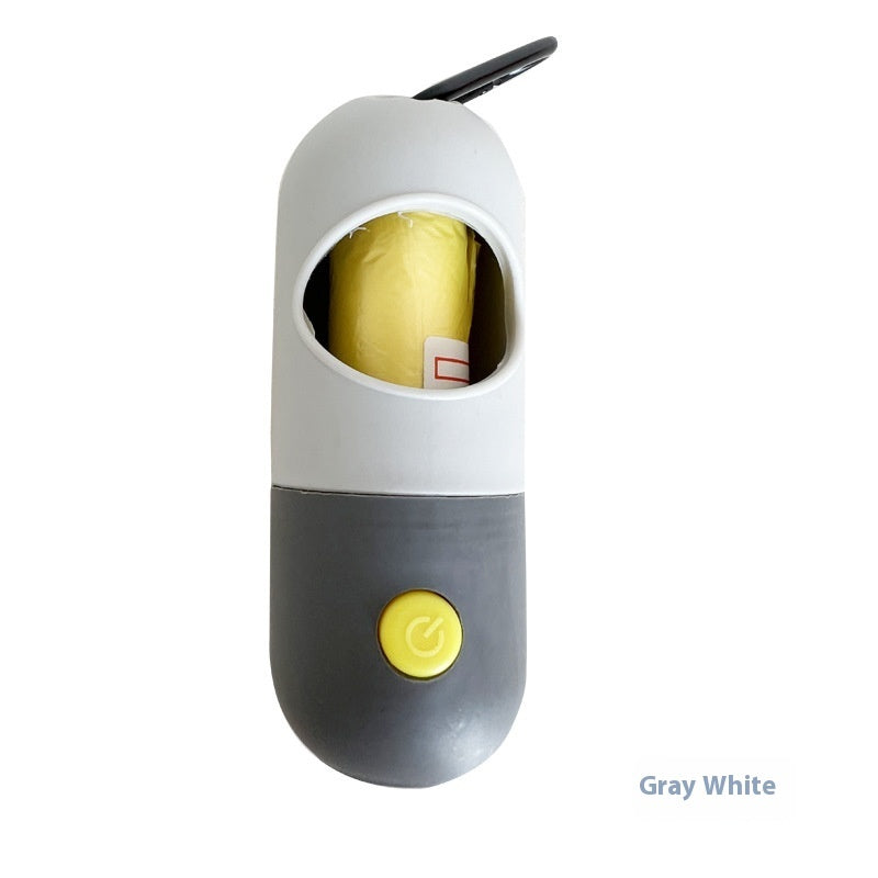 Portable dog poop scooper with waste bag holder