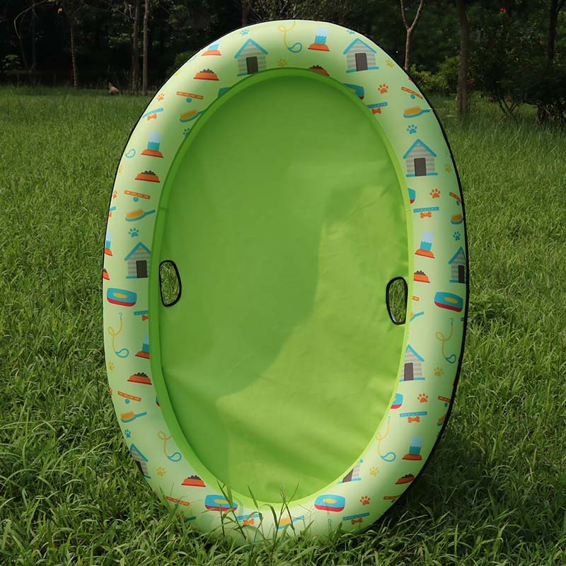 Portable dog swimming pool float for summer
