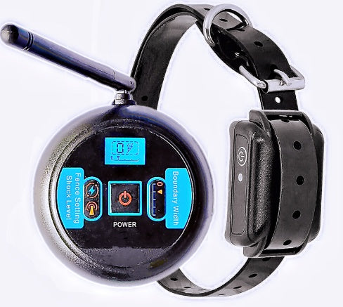 Waterproof dog training collar with wireless fence system
