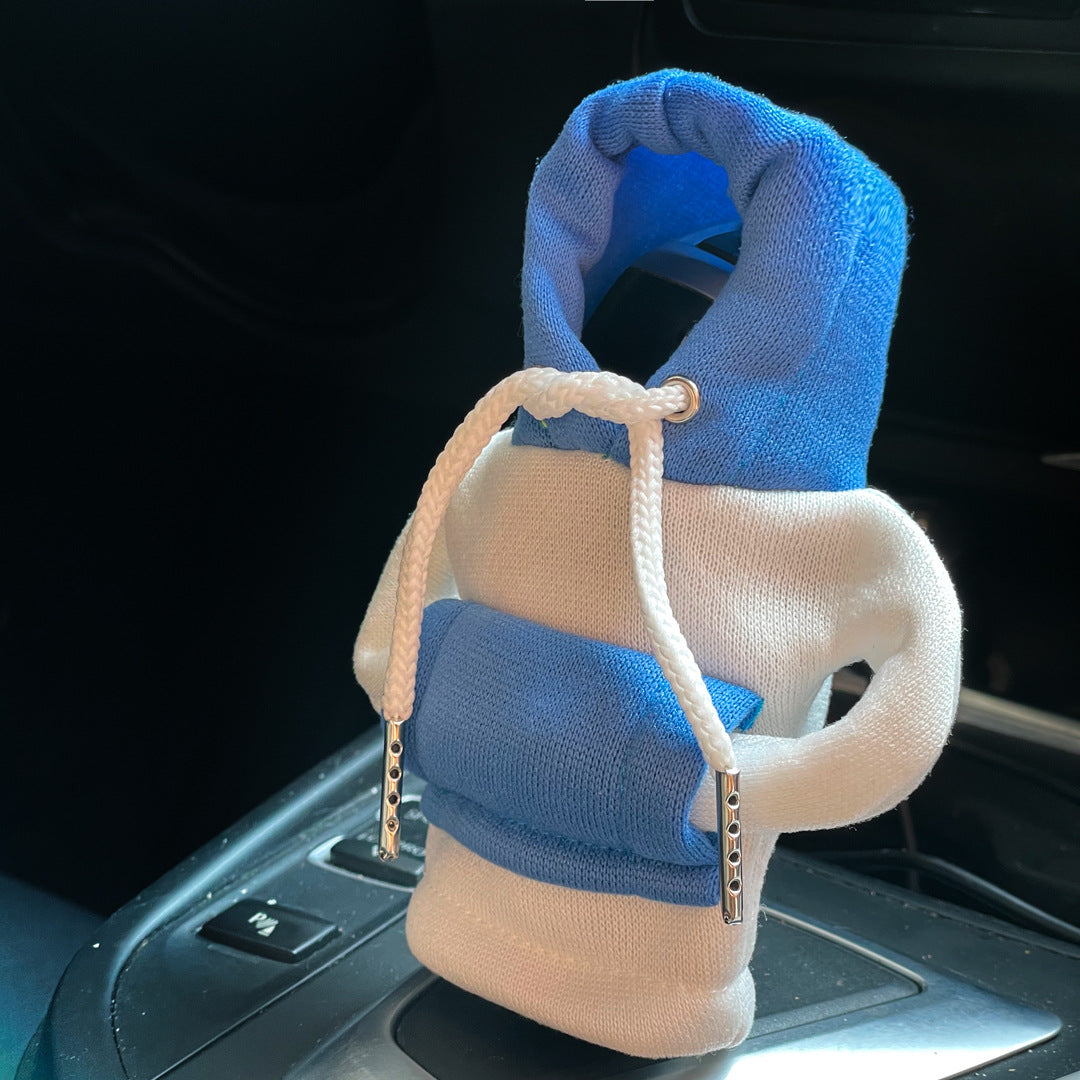 Car gear lever mini sweater protective cover decoration