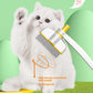 Self-cleaning cat comb for loose hair removal