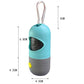 LED dog waste bag dispenser with poop scooper