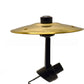 Car mini cymbal drum dashboard decoration accessory in silver and gold