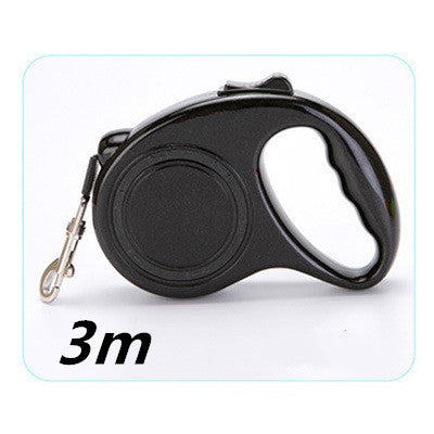 Retractable dog leash with one-button lock