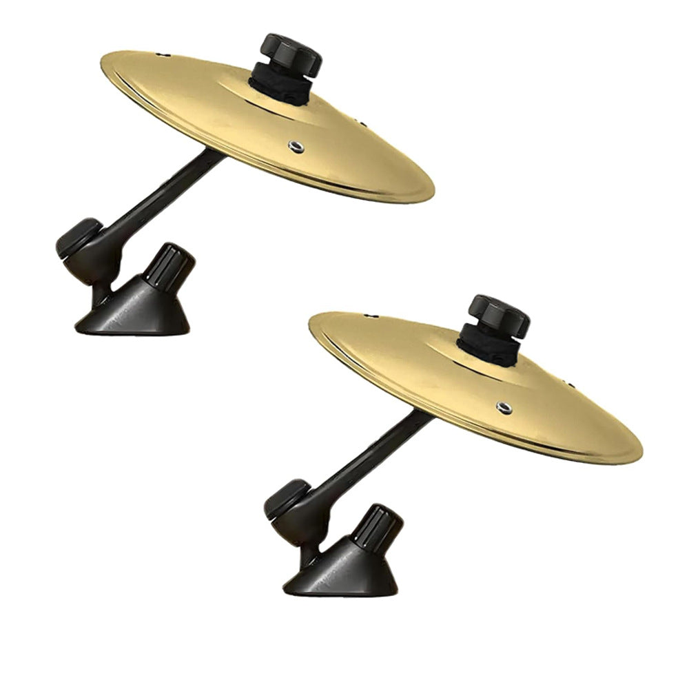Car mini cymbal drum dashboard decoration accessory in silver and gold