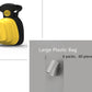 Portable dog waste scooper for outdoor walks
