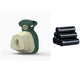 Foldable dog poop scooper with bag dispenser