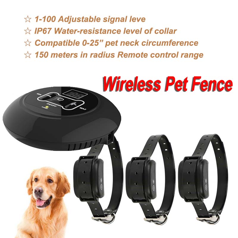 Wireless pet fence training collar for dogs