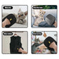 Double-sided reusable pet hair removal glove for cats and dogs