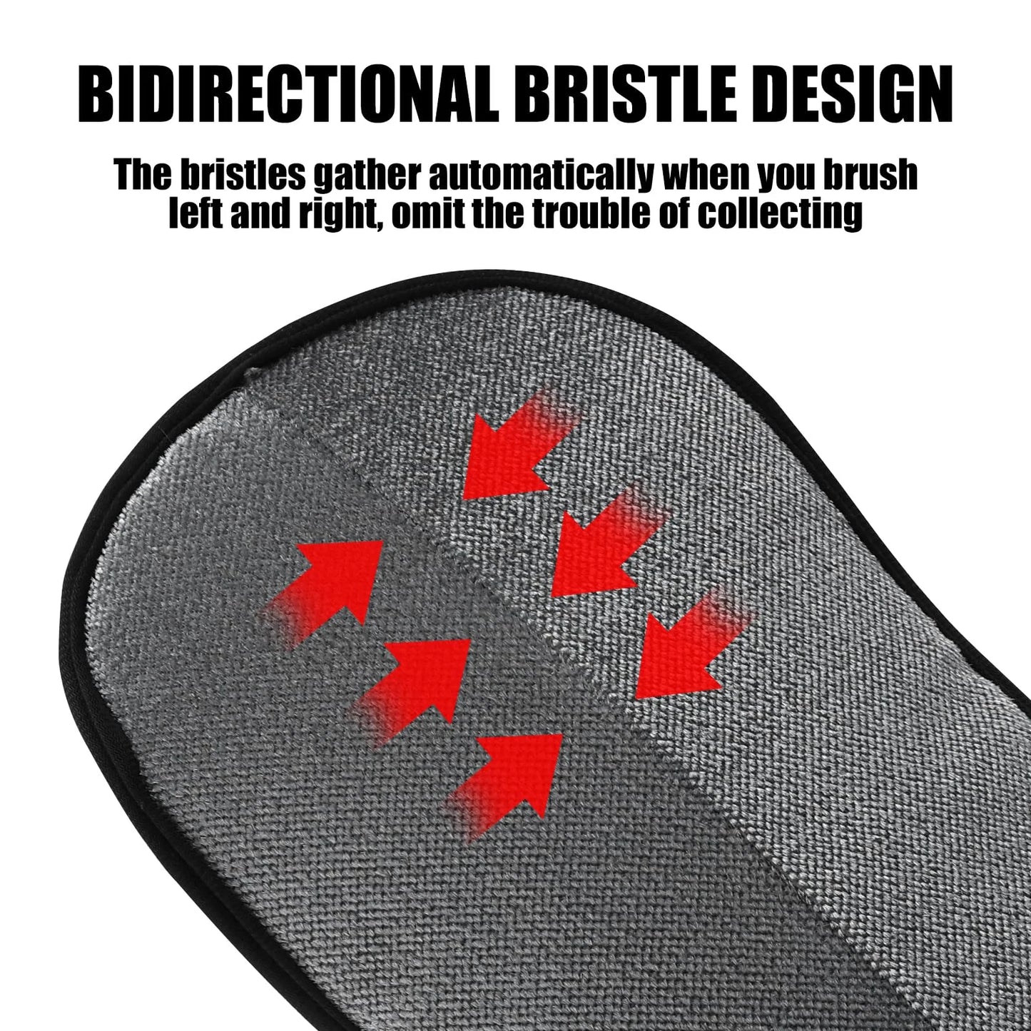 Double-sided reusable pet hair removal glove for cats and dogs