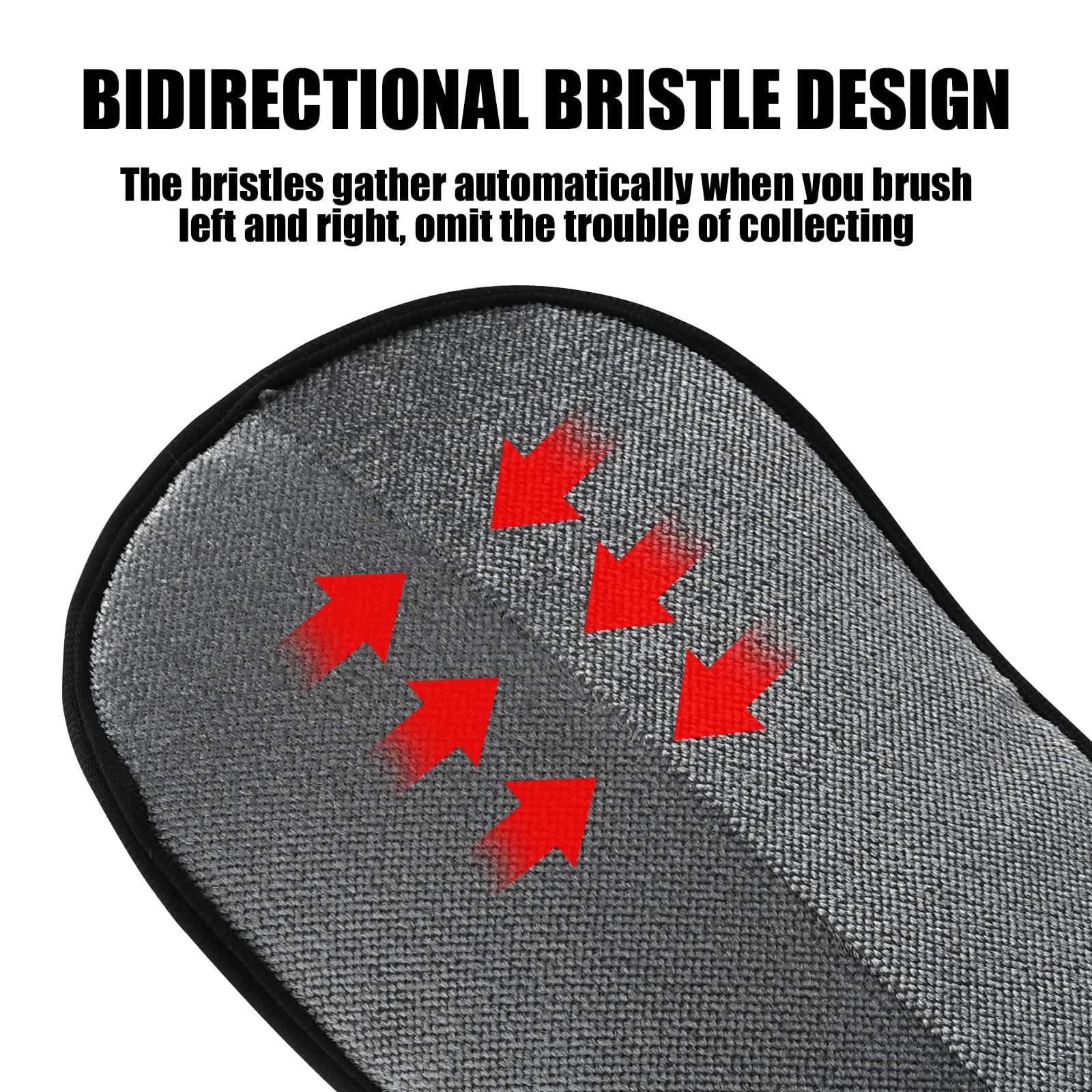 Double-sided reusable pet hair removal glove for cats and dogs